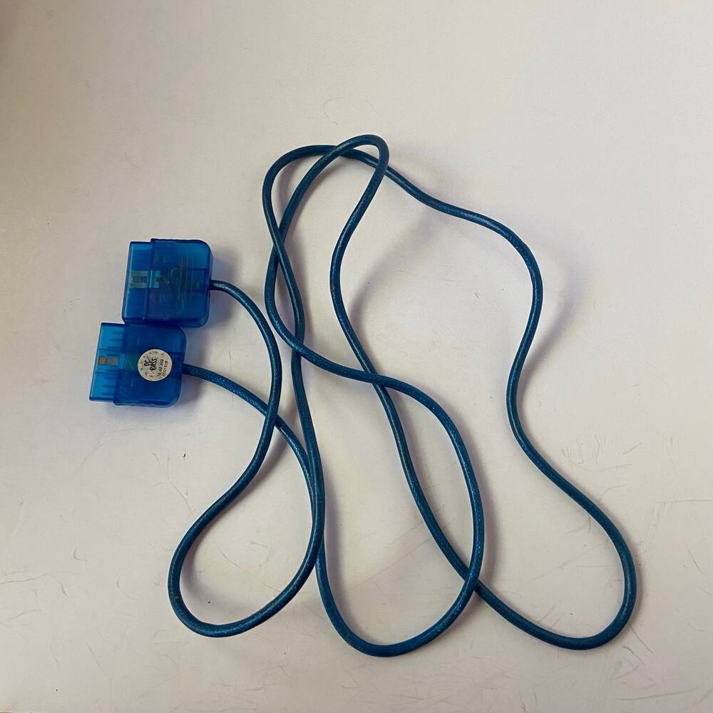 Sony PS2 PlayStation Game Controller Extension 6ft Plug Meter Cable Blue Cord
